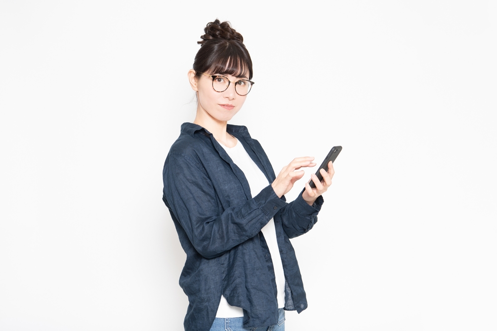 SNSを教えない女性